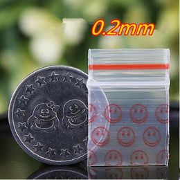 0.2mm 400pcs face printing small size Self Sealing Zip Lock Bags Jewellery pouches Plastic Custom Size Packaging bags