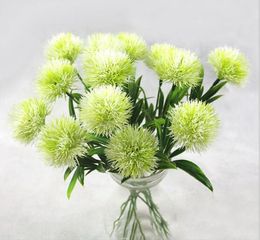 Dandelion Love Artificial flowers single stem dandelion Plastic Flower Wedding decorations romantic Wedding decorative flower