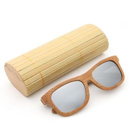 Wholesale-Fashion Women Designer Sunglasses With Bamboo Vintage Brand Luxury Sun Glasses With Wood Lens Wooden Frame Handmade Stent Sunglass