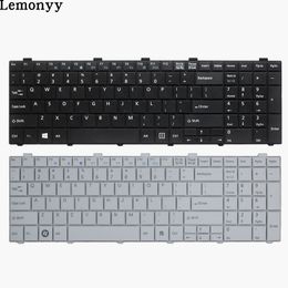 New US keyboard for Fujitsu LifeBook E544 with Black frame