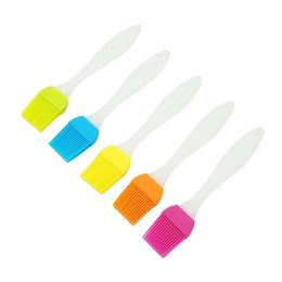 Silicone BBQ Brush Oil Butter Brush Pastry Grill Food Bread Basting Brushes Bakeware Cooking Tools Colourful HHA1303