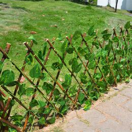 40cm Artificial Garden Plant Fence UV Protected Privacy Screen Outdoor Indoor Use Garden Fence Backyard Home Decor Greenery Wall