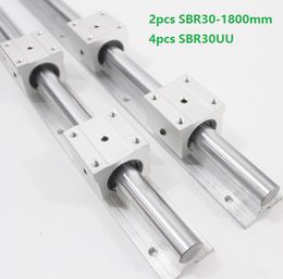 2pcs SBR30-800mm linear guide /rail + 4pcs SBR30UU linear bearing blocks for cnc router parts
