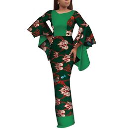 Весеннее африканское длинное платье для женщин пэчворк африканские платья африканские платья африканские платья элегантное платье для дам wy3660