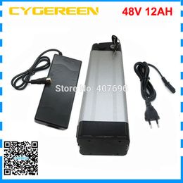 silver fish 48V 12Ah battery for 48v Bafang/8fun 750w mid/center drive motor 48v 12AH Battery for Electric Bike Top discharge