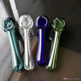 Color flat bottom bone pipe Wholesale Glass Bongs Accessories, Water Pipe Smoking, Free Shipping