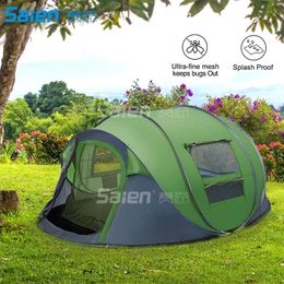 Instant Pop Up Tent 3-Person Family Camping Tents with for Outdoor Hiking Fishing Travel Beach Park, Lightweight,