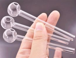 4inch Glass Oil Burner pipe Smoking Pipes 20x2mm thick clear tube glass water pipe Free shipping Wholesale Best Glass