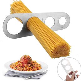 Stainless Steel 4-hole Noodle Ruler Spaghetti Ruler Spaghetti Measurer Four-hole Measure Tool Kitchen Gadget Measuring Tool