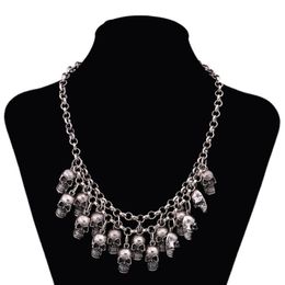 Necklaces & Pendants Biker Punk Skull Department Vintage Pirate Skeleton Statement Collares Necklaces