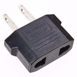 AU EU to US AC POWER PLUG ADAPTER Adaptor TRAVEL CONVERTER Adapters Black 390