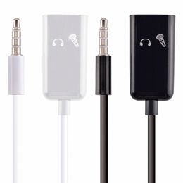 3.5 mm to Dual 3.5mm Audio cable Splitter adapter Plug Stereo earphone For iphone 4 5 6 Mp3 Mp4