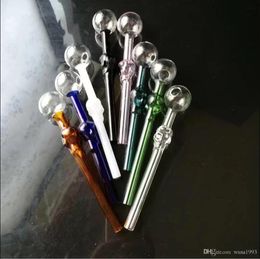 Colour bones straight burning pot with logo , Wholesale Glass Bongs Accessories, Water Pipe Smoking, Free Shipping