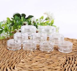 5G/5ML Round Clear Jars with White Lids for Small Jewelry, Holding/Mixing Paints, Art Accessories and Other Craft Items SN103