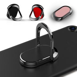 Ring buckle metal phone holder 360 degree rotatable magnetic ring Cell Phone Mounts 8 colors dhl free