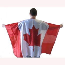 Canada Flag Cape 3x5 ft High Quality New Polyester Printed Canadian National Country Body Flag Banner Indoor Outdoor Capes