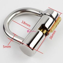 Luxury Titanium CB6000 Chastity Device PA 3/5mm Lock Bondage #R45