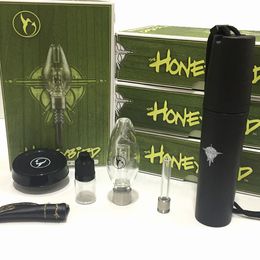 Honeybird Kits Quartz Tip Grade 2 Mini Glass Pipe Oil Rig NC Concentrate Mini Glass Bong