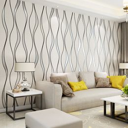 Suede Tapete gestreifte Tapete Schlafzimmer Wohnzimmer TV Hintergrund Wandpapier moderne minimalistische nicht Vliestapete