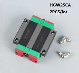 2pcs/lot Original New HIWIN HGW25CA linear Carriage for linear guide rail CNC router