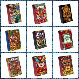 Colourful Complex Pattern Cigarette Case Tobacco Storage Box Smoking Pipe Tool Holder Protective Shell Slide Cover High Quality Hot Cake