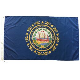 New Hampshire Flag Hot Selling Good Quality Polyester New Print USA State Flags of America Indoor Outdoor