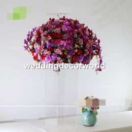 no flowers including )High quality artificial mix color wedding roll up flower ball and flower wall backdrop for wedding decor540