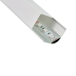 30 X 2M sets/lot V shape led strip aluminum channel 90 degree corner aluminium profile led housing for led cabinet lights