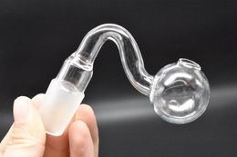A+ QUALITY 10mm 14mm 18mm male female clear thick pyrex glass oil burner pipes for oil rigs glass bongs thick glass oil bowls for smoking