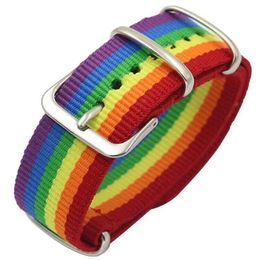 Nepal Rainbow Lesbians Gays Bisexuals Transgender Bracelets for Women Girls Pride Woven Braided Bangle Men Couple Friendship LGBT Jewellery