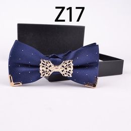 Groom Ties High-end Men's Korean Version of the British Bow Tie Men's Dress Wedding Groom Groomsman Metal Bow Tie269j