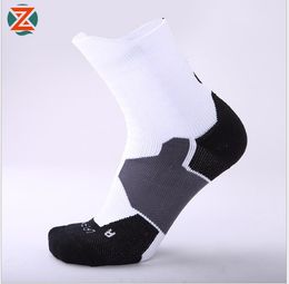 Mid-tube basketball socks Men's towel bottom non-slip sports socks