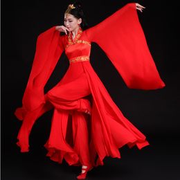 Hanfu women oriental Female Red bride dress Film TV performance stage wear Ancient costume Traditional Clothes Folk Dance Costumes