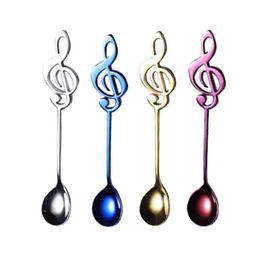Musical Notes Spoon Coffee Tea Spoons Tableware Ice Cream Tools Kitchen Accessories Stainless Steel Tools