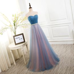 Colourful Bridesmaid Dress Sweetheart with Sash Pleats Tulle Floor Length Long Bridesmaid Dresses