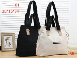 Topo quality Classic Luxury Design Women's Large Capacity Tote TURENE White Handbag Ladies canvas Leather Crossbody bag