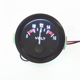 Universal 8-16V Voltmeter Gauge Metre Racing Car 2 inch 52mm car Voltmeter Instrument