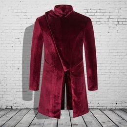 Adult Man Punk Retro Prince cosplay Tuxedo Costume Fashion Long Trench Coat