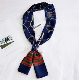 2019 new small scarf female spring and summer double - sided fashion joker scarf wholesale1