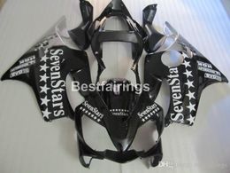 Injection Mould hot sale fairing kit for Honda CBR600 F4i 01 02 03 black silver fairings CBR600F4i 2001 2002 2003 HW25