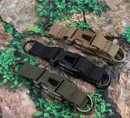 Carabiner Tactical Backpack Belt Buckle Webbing Hook Buckle Hanging System Molle Waist Belt Buckle Outdoor Tools 3 Colors HOTSELL3