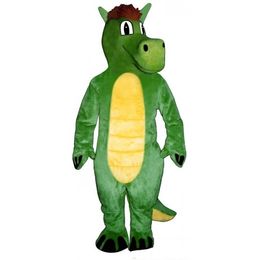 Custom Green dragon like a horse mascot costume Character Costume Adult Size free shipping