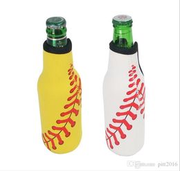 330ML Beer Bottle Cooler Sleeve Lily Printing Design 3mm Neoprene Zipper Sleeve Fully Stitched Insulated Beer Bottle Covers