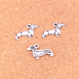 140pcs Charms dog dachshund Antique Silver Plated Pendants Making DIY Handmade Tibetan Silver Jewellery 20*15mm