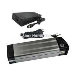 36 V Electric Bike battery 36V 10AH 500W silver fish Battery 36V 10AH Lithium battery with 15A BMS,2A Charger Free customs fee