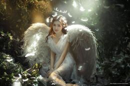 Высокое качество Роскошные белые ангельские крылья творческой свадьбы Фото большого размера COS игра реквизит чистый ручной 125 * 125см бесплатная доставка