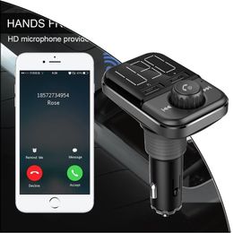 Car MP3 Player BT72 Wireless Bluetooth FM Transmitter Car Kit Audio MP3 Modulator Dual USB Car Charger