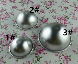 3D Aluminium Alloy Ball Sphere Bath Bomb Mould Cake Baking Pastry Mould 300pcs/lot Free Shipping By DHL lin4628