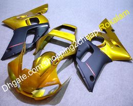 YZF600 R6 98 99 00 01 02 Fairings For Yamaha YZFR6 1998-2002 YZF-R6 Golden Black Motorcycle Fairing Set (Injection molding)