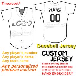 Custom Baseball Jersey Support Personalised Graphic Design And Retro Jerseys Customization And Teams Number Name Embroidery Logo